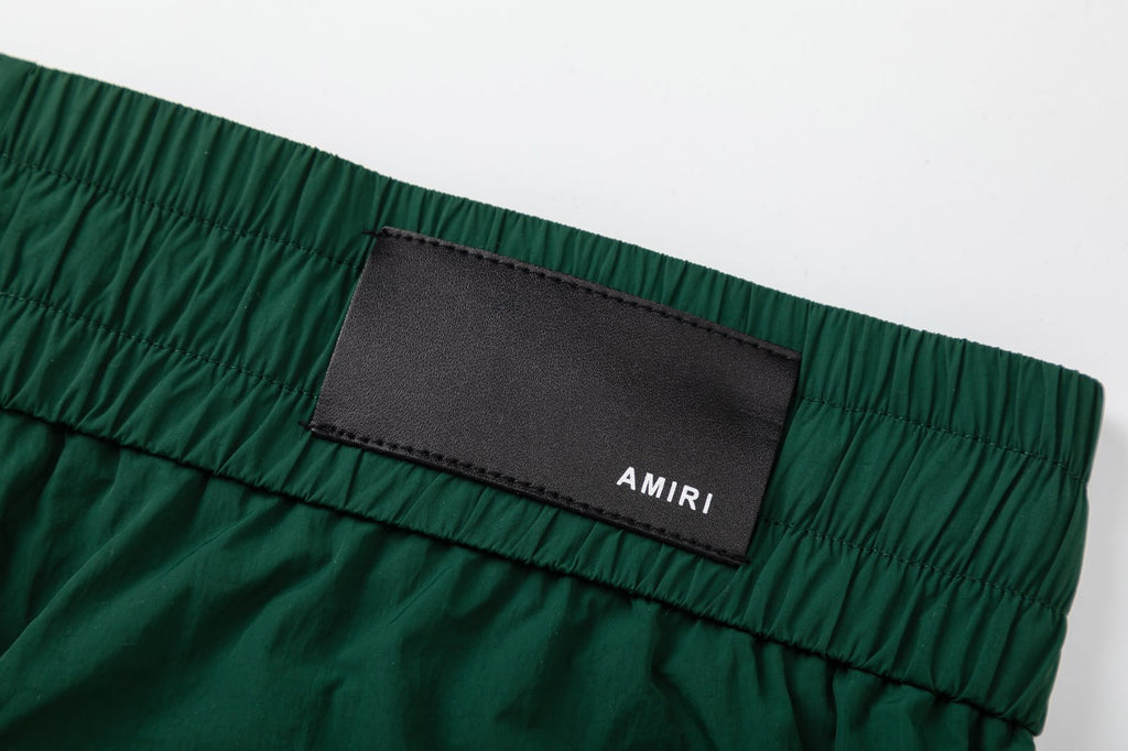 AMIRI Straight-Leg Mid-Length Logo-Print Swim Shorts