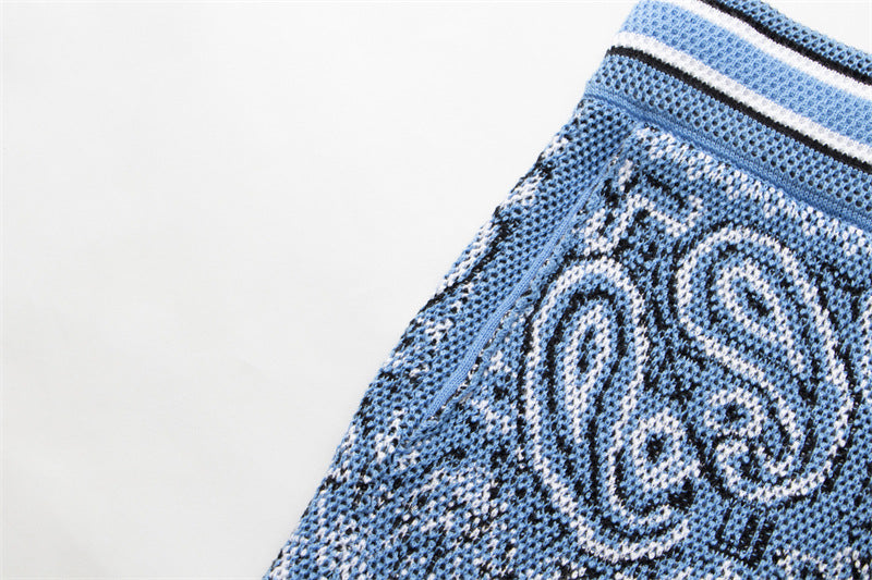 AMIRI Bandana Print B-Ball Drawstring Shorts