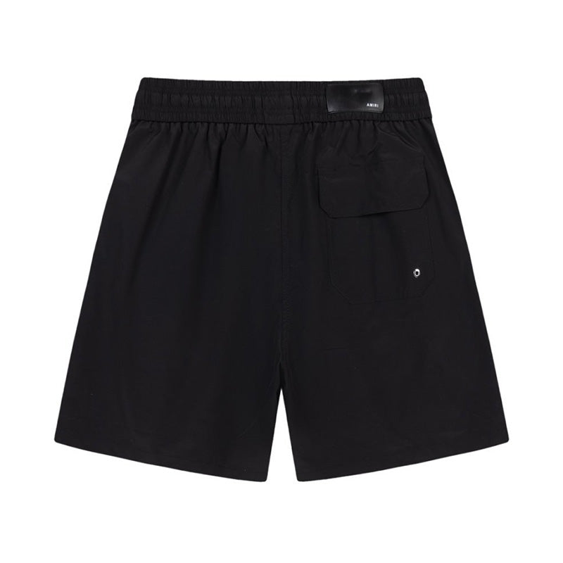 AMIRI Straight-Leg Mid-Length Logo-Print Swim Shorts