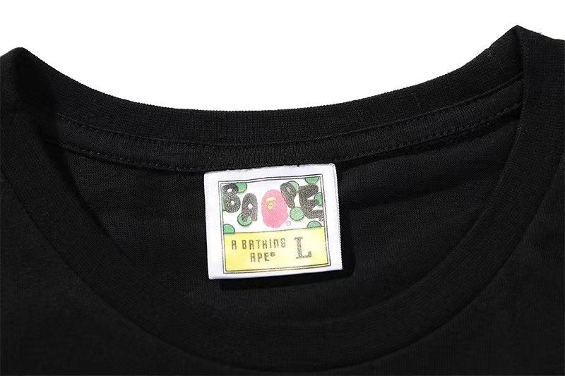 BAPE Monkey Graphic Short-Sleeve T-Shirt ¡ª neck_label