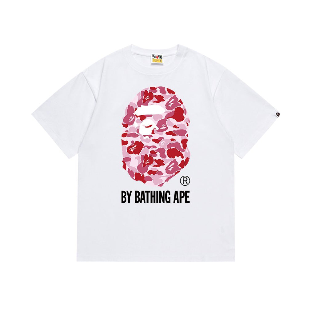 BAPE Pink Camo Ape Head Graphic T-Shirt ¡ª front