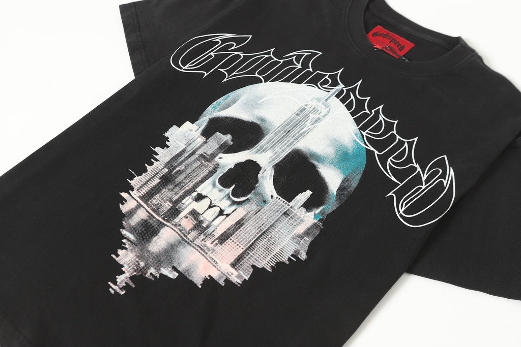 Godspeed Skull City Graphic T-Shirt ¡ª detail